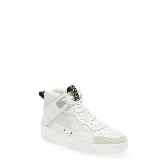 Moncler Men's Promyx High Top Sneaker Grey/White, EUR 43 US 10 - Picture 1 of 7